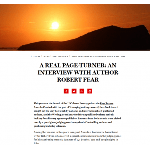 Reader's Digest Features Robert Fear winner of the eBook Award for his memoir