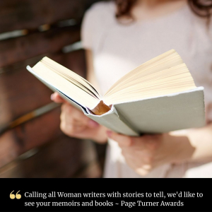 Calling All Woman's Interest Writers to enter Page Turner Awards writing contest