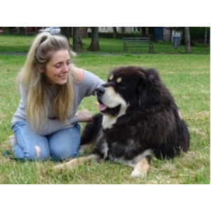 Stephanie Zikmann holistic dog groomer hoping to win a book award